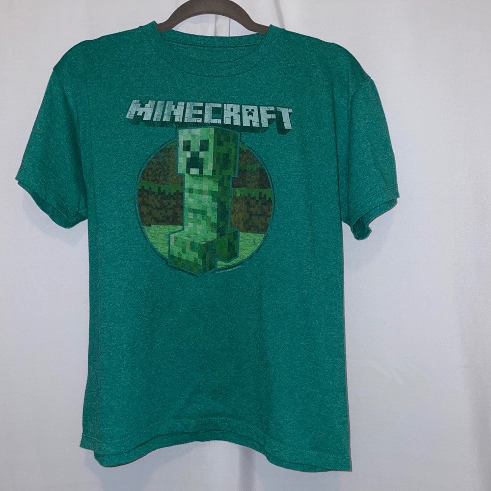 Green Minecraft Graphic Shirt